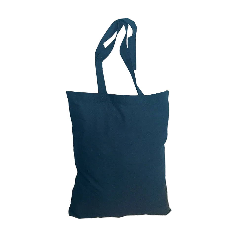 Custom Printed Cotton Tote Bag Colored Economy - blank view 2