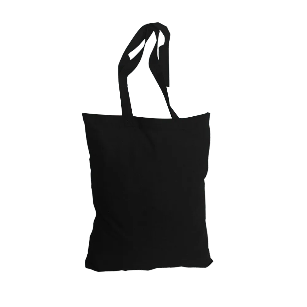 Custom Printed Cotton Tote Bag Colored Economy - blank view 3