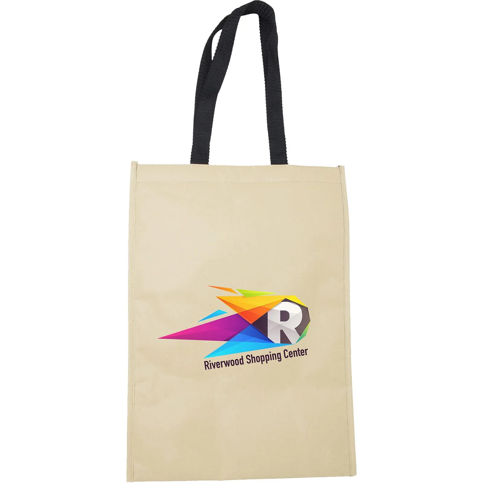 Insulated Kraft Paper Grocery Tote Bag with Hook Loop - product view 5
