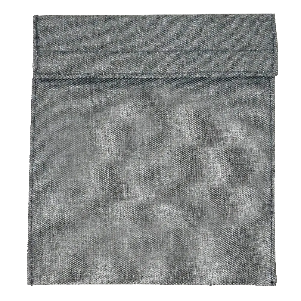 Reusable Snack Storage Bag with RPET Material - 6.5 x 7 in - blank view 6