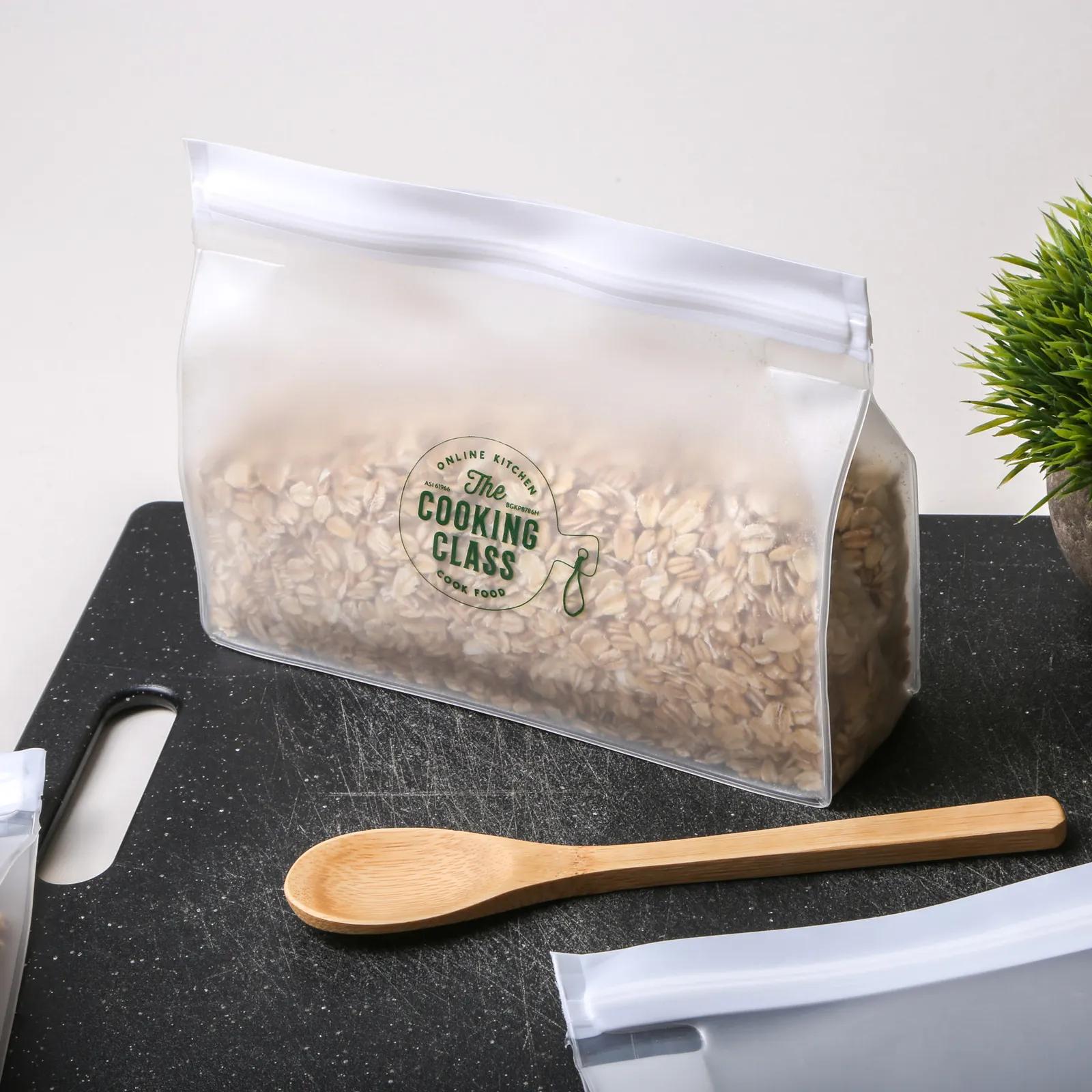 Gusseted Reusable Storage Bag with Extra Space - 8 x 6 x 2.5 in - product view 2