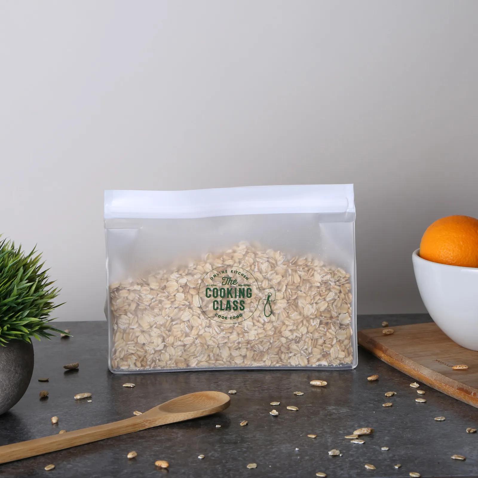 Gusseted Reusable Storage Bag with Extra Space - 8 x 6 x 2.5 in - product view 4