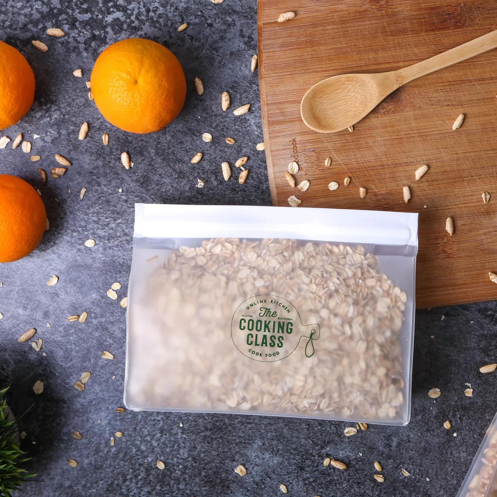 Gusseted Reusable Storage Bag with Extra Space - 8 x 6 x 2.5 in - product view 6