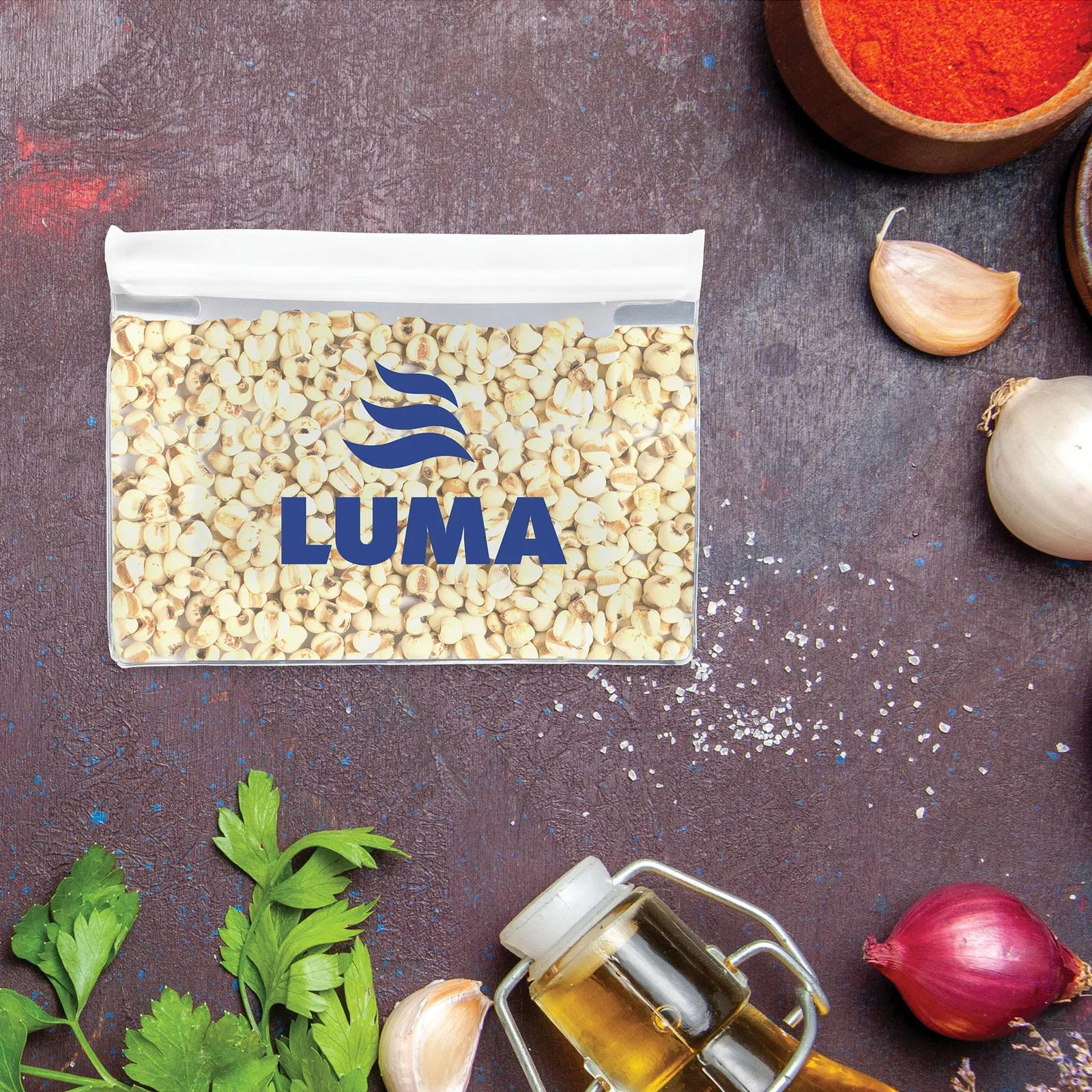 Gusseted Reusable Storage Bag with Extra Space - 8 x 6 x 2.5 in - product view 8