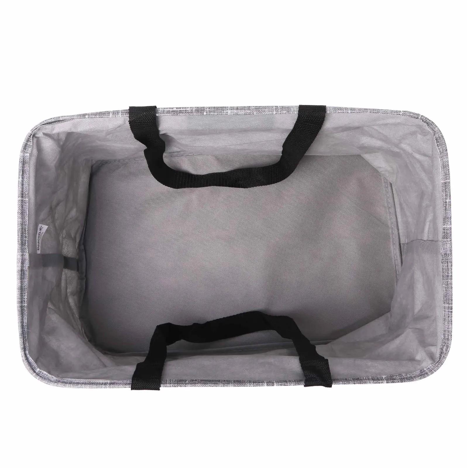 Non-Woven Collapsible Tote Bag with Wire Rim - 18 x 11.5 x 11 in - product view 6