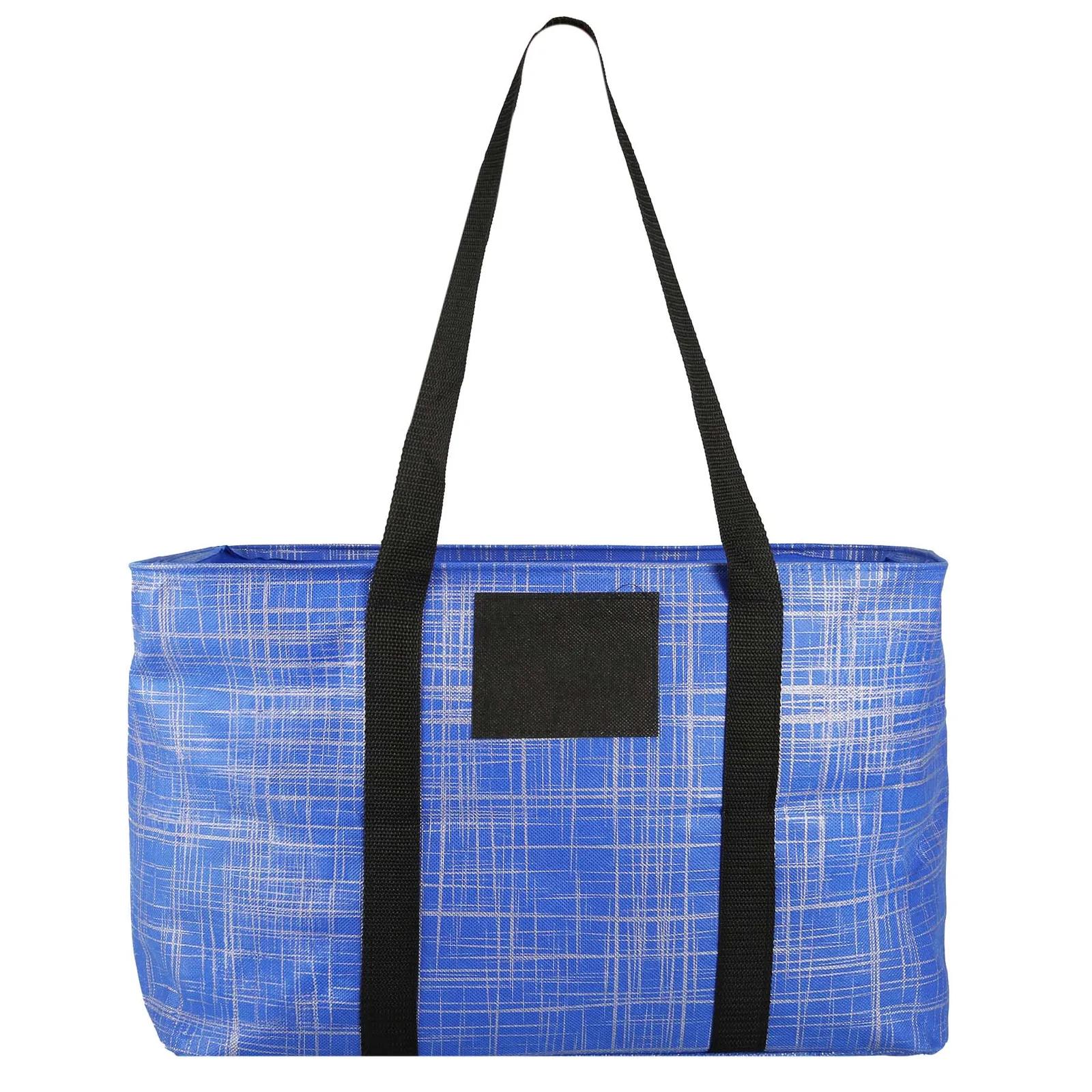 Non-Woven Collapsible Tote Bag with Wire Rim - 18 x 11.5 x 11 in - blank view 13