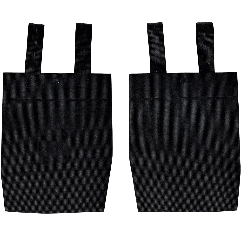 Car Litter Bag with Snap Closure and Hanging Straps - 8 x 10 x 4 in - blank view 2