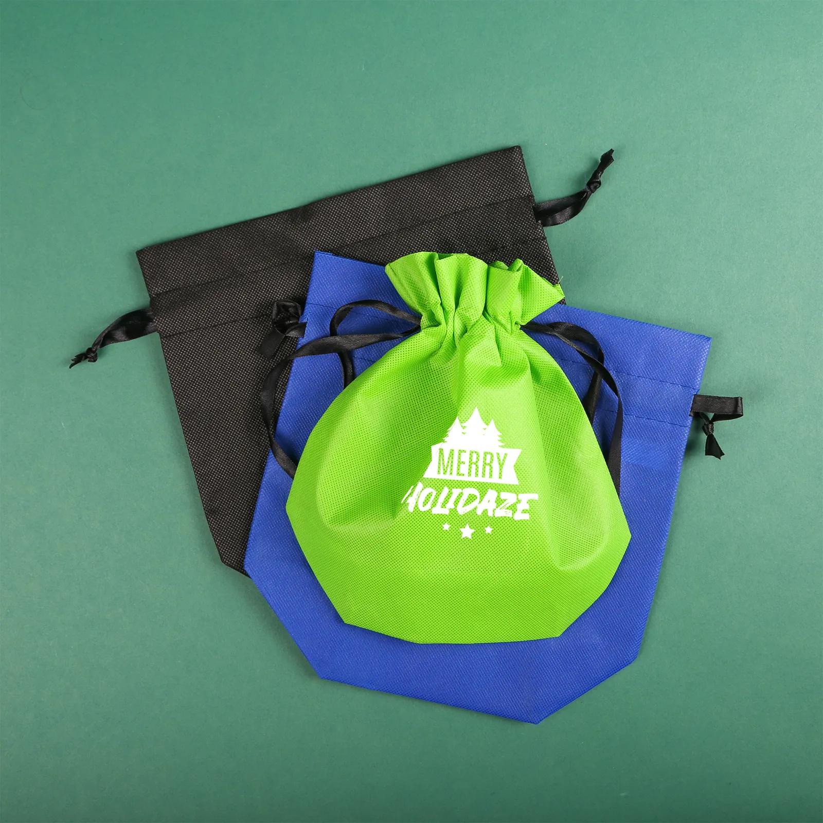 Non-Woven Drawstring Pouch Bag for Gifts - 9 x 10 x 4.25 in - product view 1