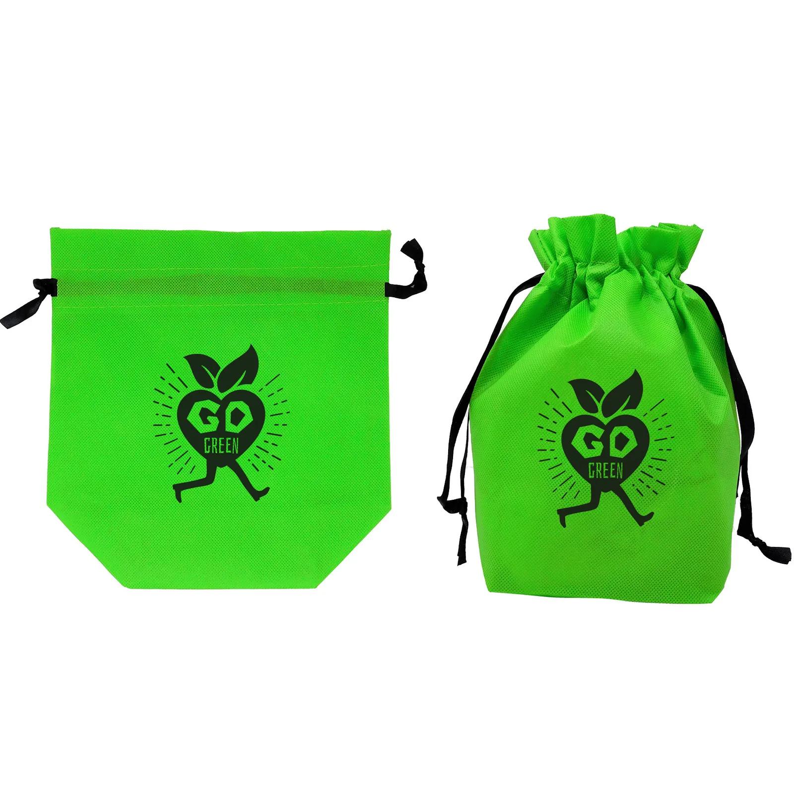 Non-Woven Drawstring Pouch Bag for Gifts - 9 x 10 x 4.25 in - product view 6