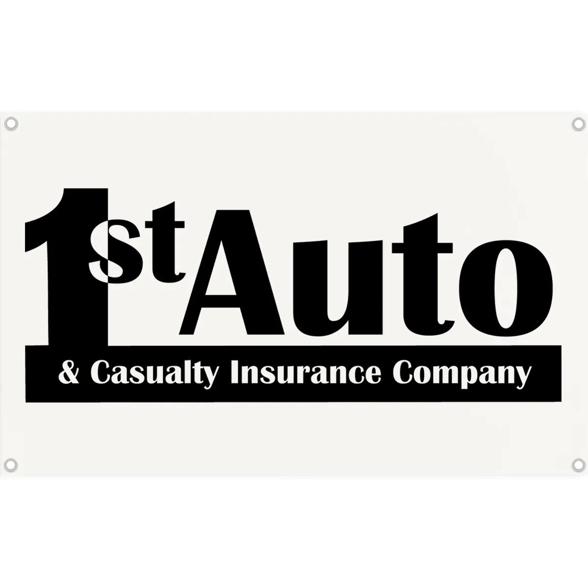 Custom Printed Poly-Cotton Banner with Grommets - 36 x 27 in - product view 2