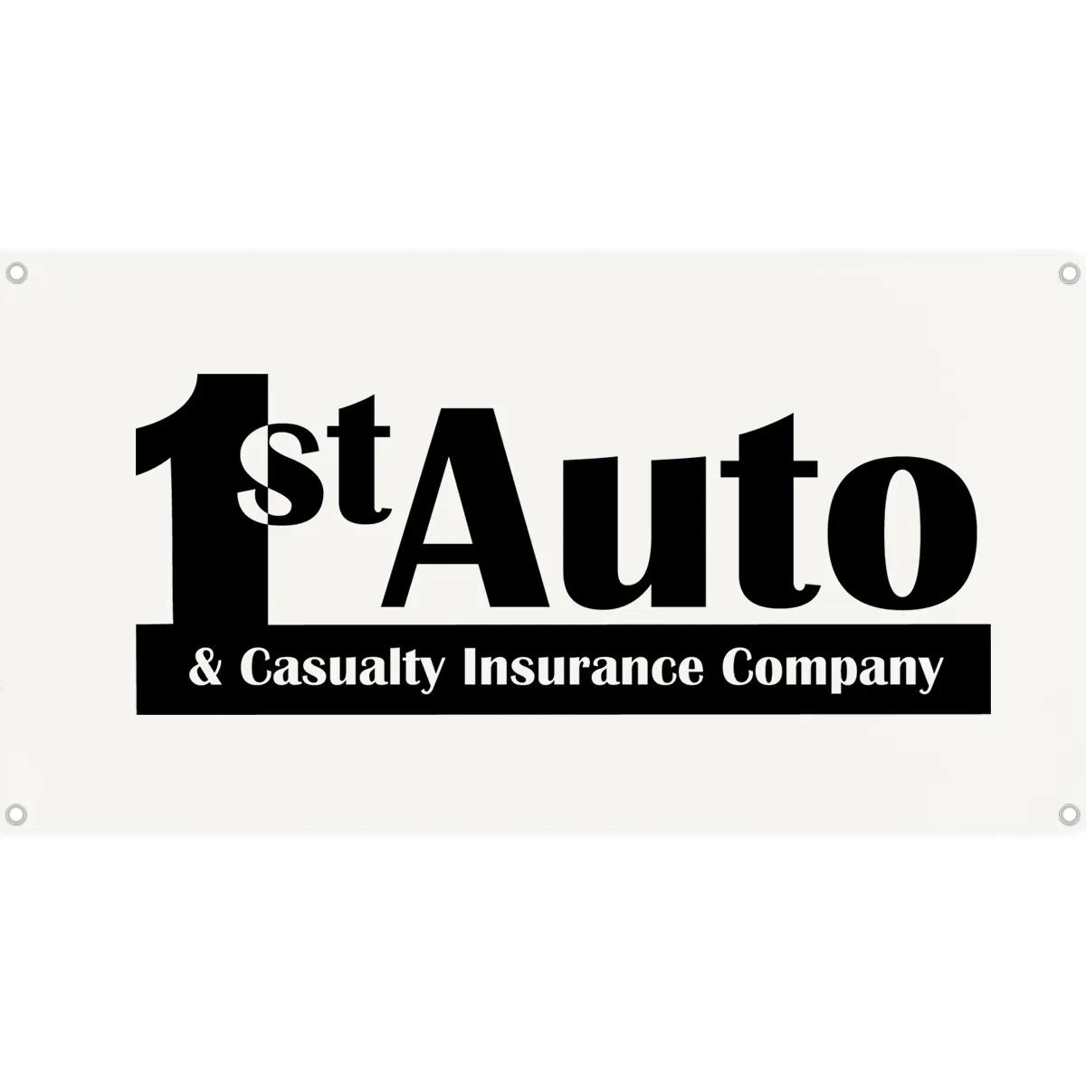 Custom Printed Poly-Cotton Banner with Grommets - 48 x 27 in - product view 2