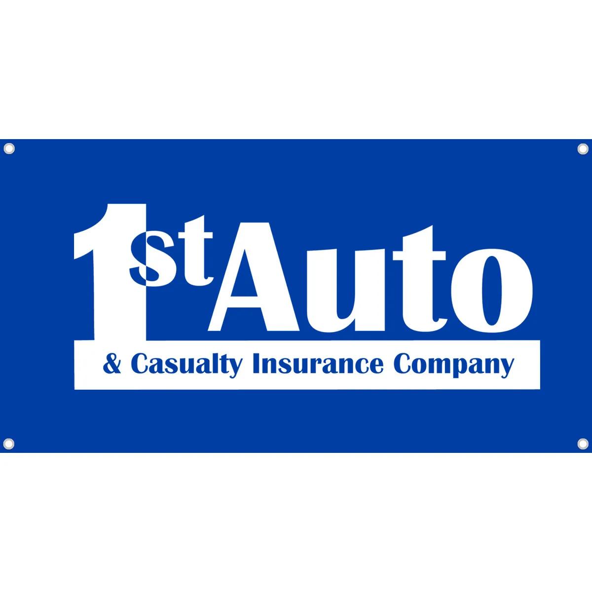 Custom Printed Poly-Cotton Banner with Grommets - 48 x 27 in - product view 3