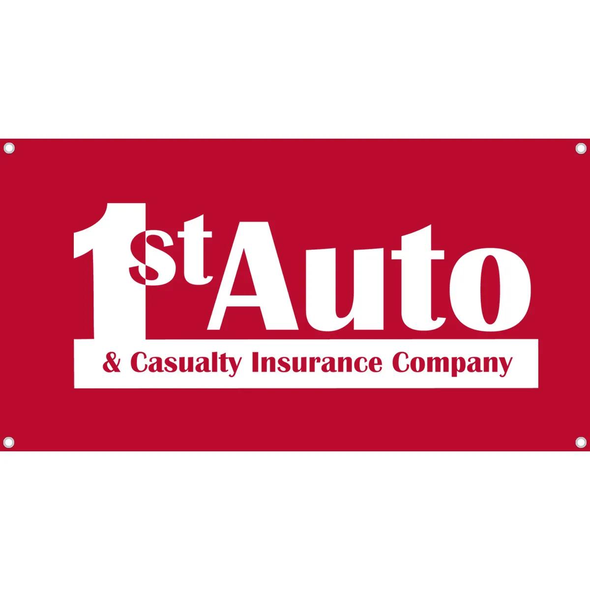 Custom Printed Poly-Cotton Banner with Grommets - 48 x 27 in - product view 4