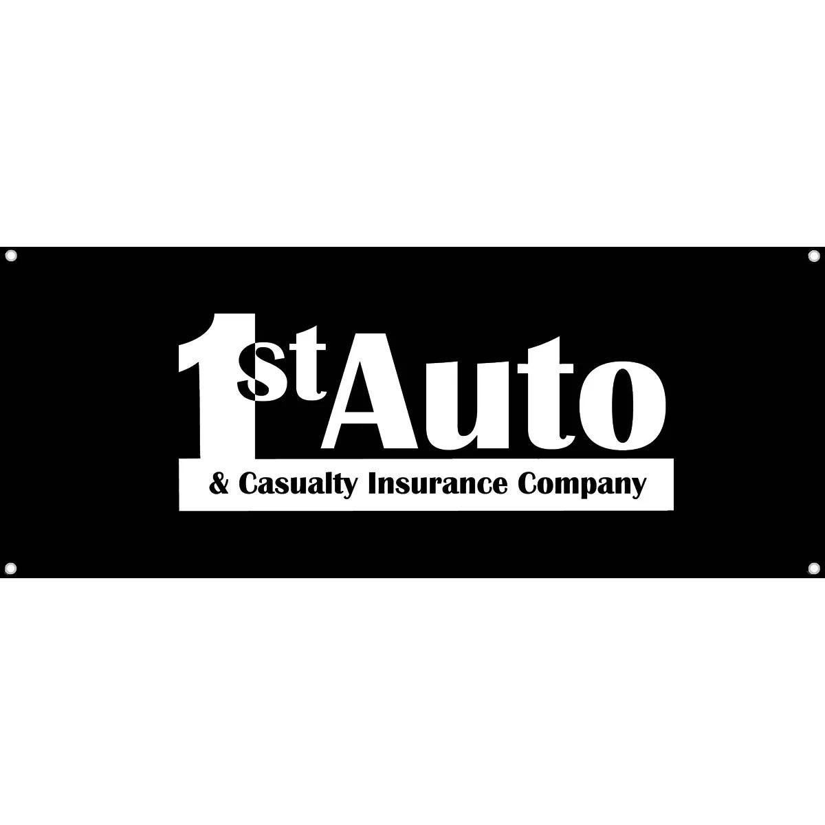 Custom Printed Poly-Cotton Banner with Grommets - 60 x 27 in - product view 7