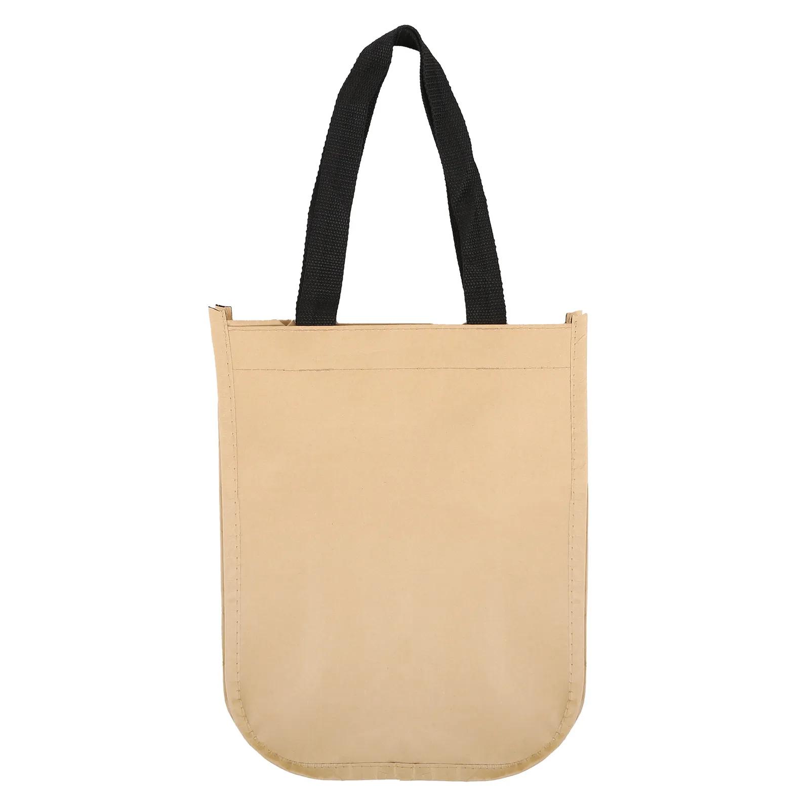 Custom Tote Bag Kraft Paper Laminated - 9.5 x 11.75 in - product view 2