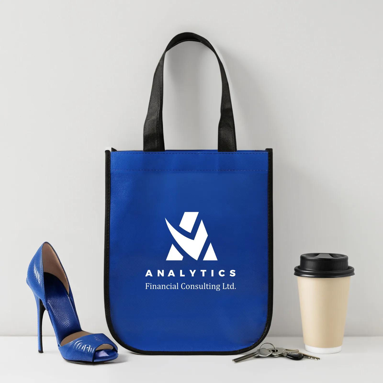 Custom Tote Bag Laminated Non-Woven - 9.25 x 11.75 in