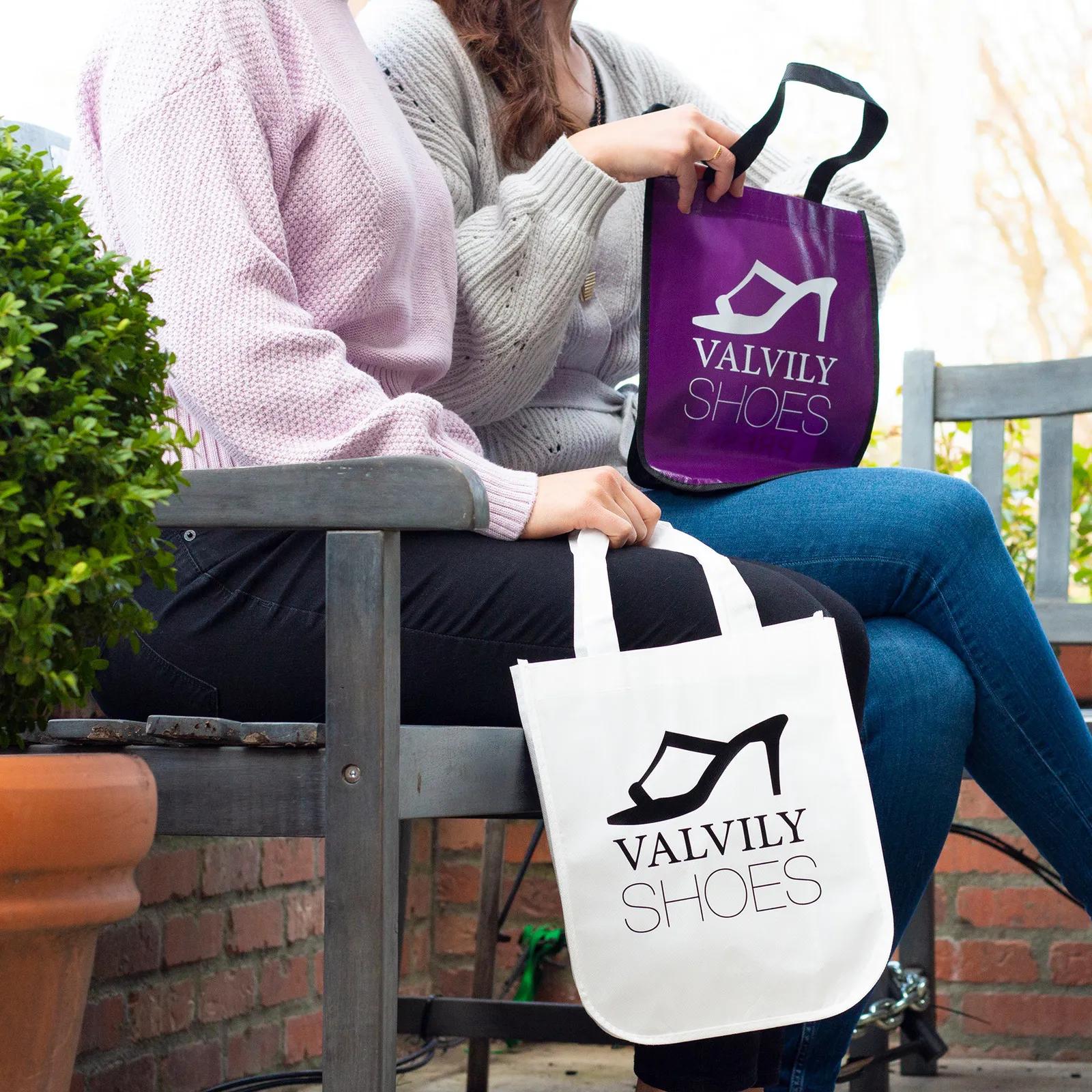 Custom Tote Bag Laminated Non-Woven - 9.25 x 11.75 in - product view 4