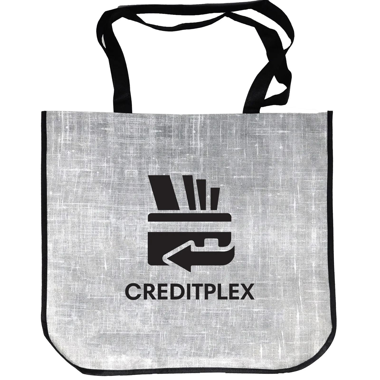 Custom Tote Bag Extra Large Laminated Shopping - 16.25 x 14.5 in - product view 7