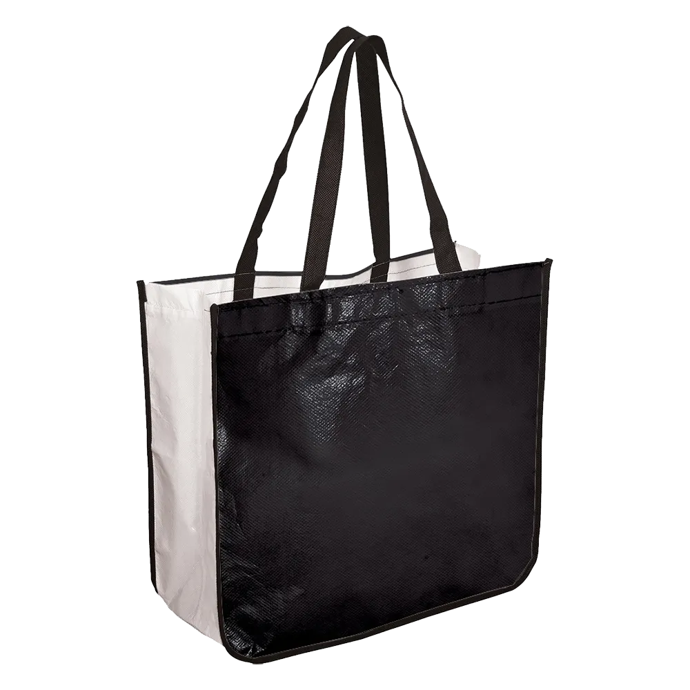 Custom Tote Bag Extra Large Laminated Shopping - 16.25 x 14.5 in - blank view 8
