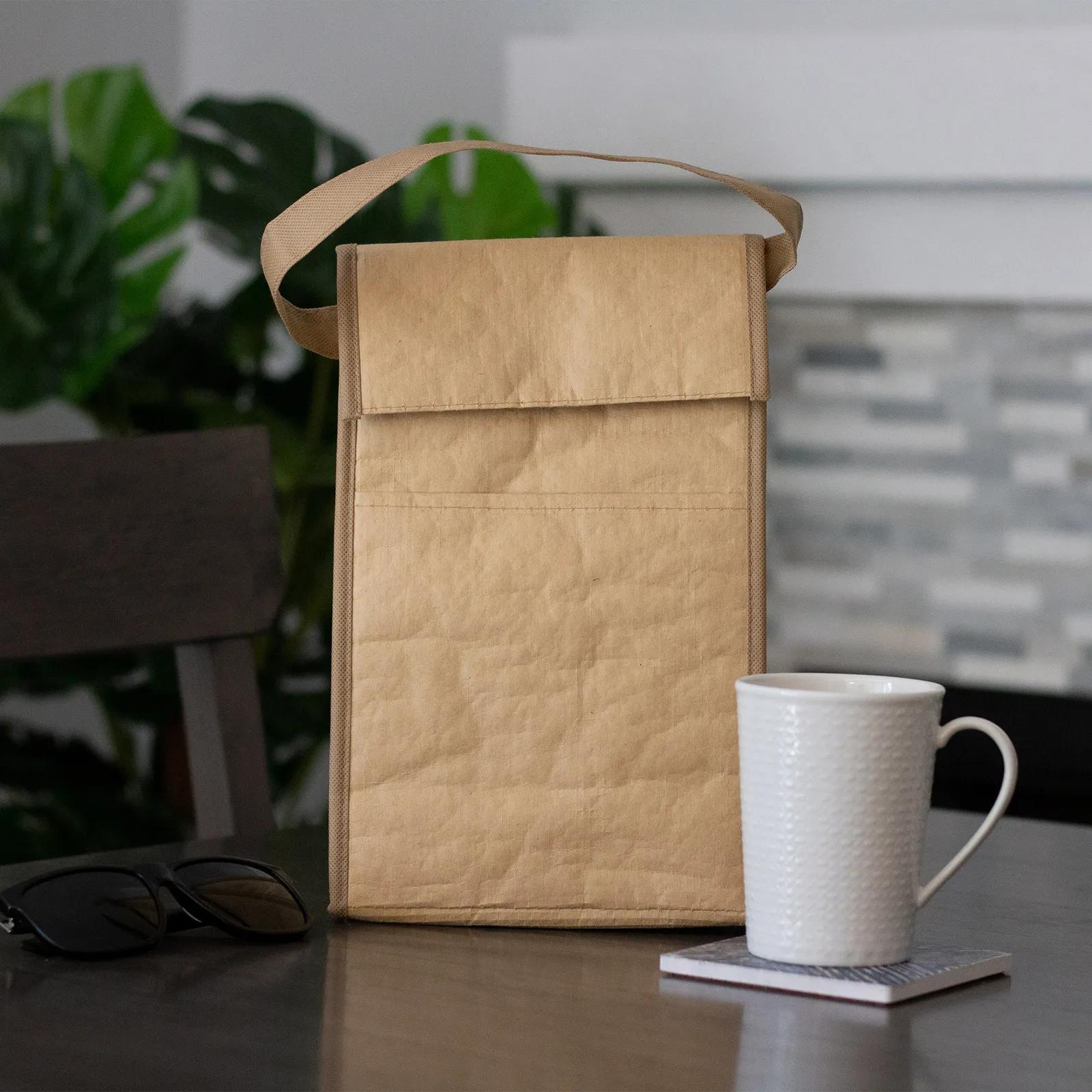 Lunch Bag Kraft Paper Insulated Brown Bag Style - 7.25 x 11.25 in - product view 2