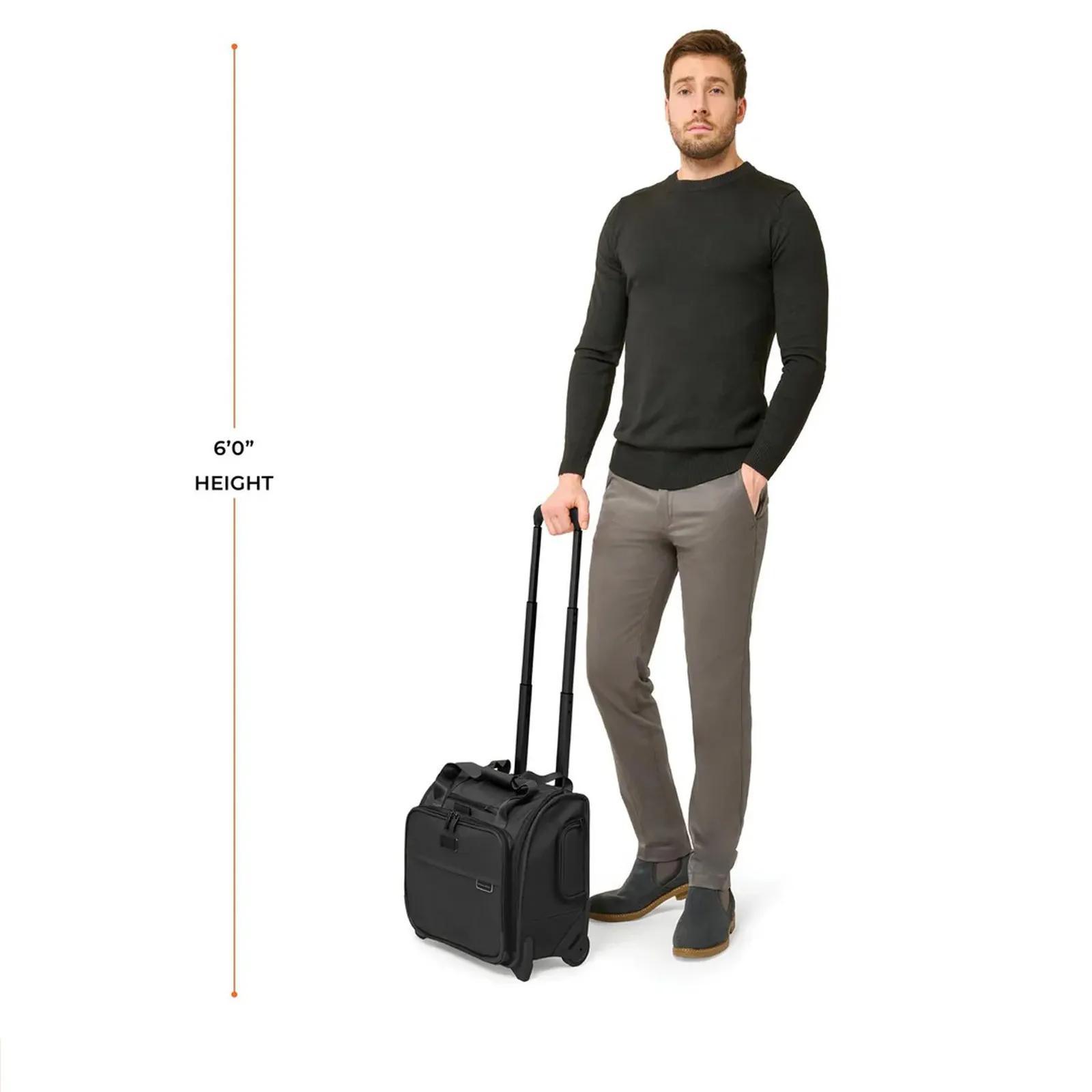 2-Wheel Cabin Bag Nylon with Outsider Handle - 15.5 x 13 x 8.4 in - product view 5