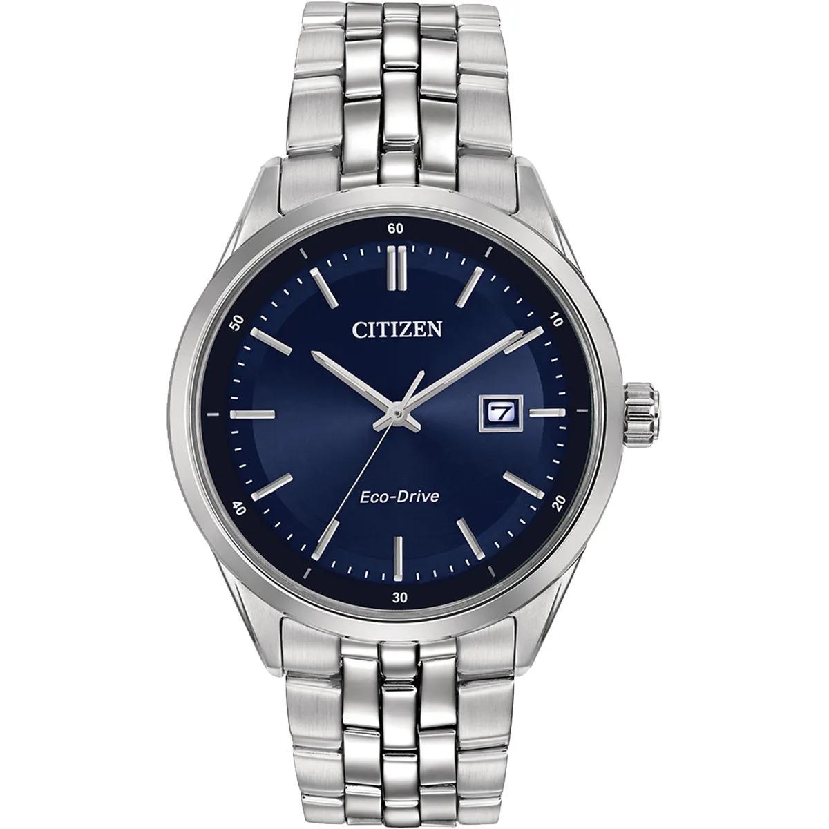 Watch Eco-Drive Stainless Steel Blue Dial - 41mm