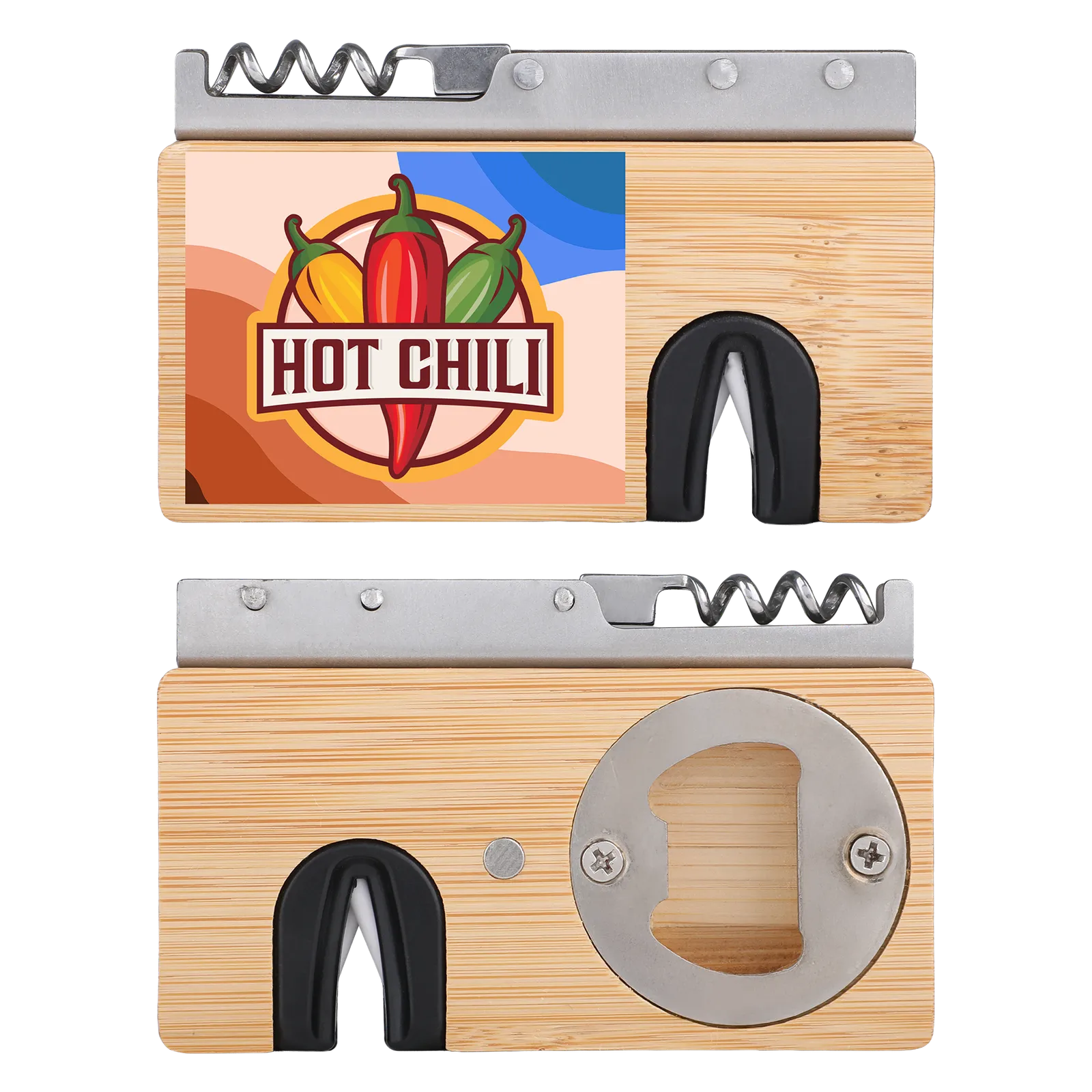 Bar Tool 4-in-1 Bamboo Multi-Function Magnetic - product view 5