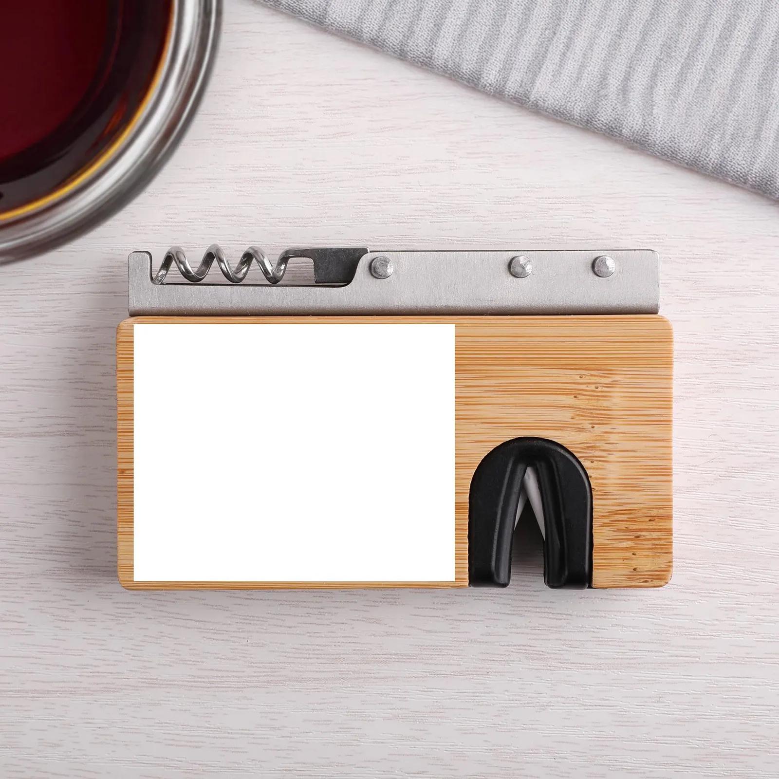 Bar Tool 4-in-1 Bamboo Multi-Function Magnetic - blank view 6