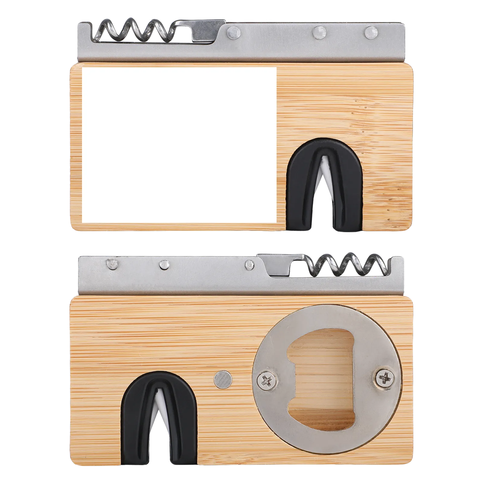 Bar Tool 4-in-1 Bamboo Multi-Function Magnetic - blank view 7