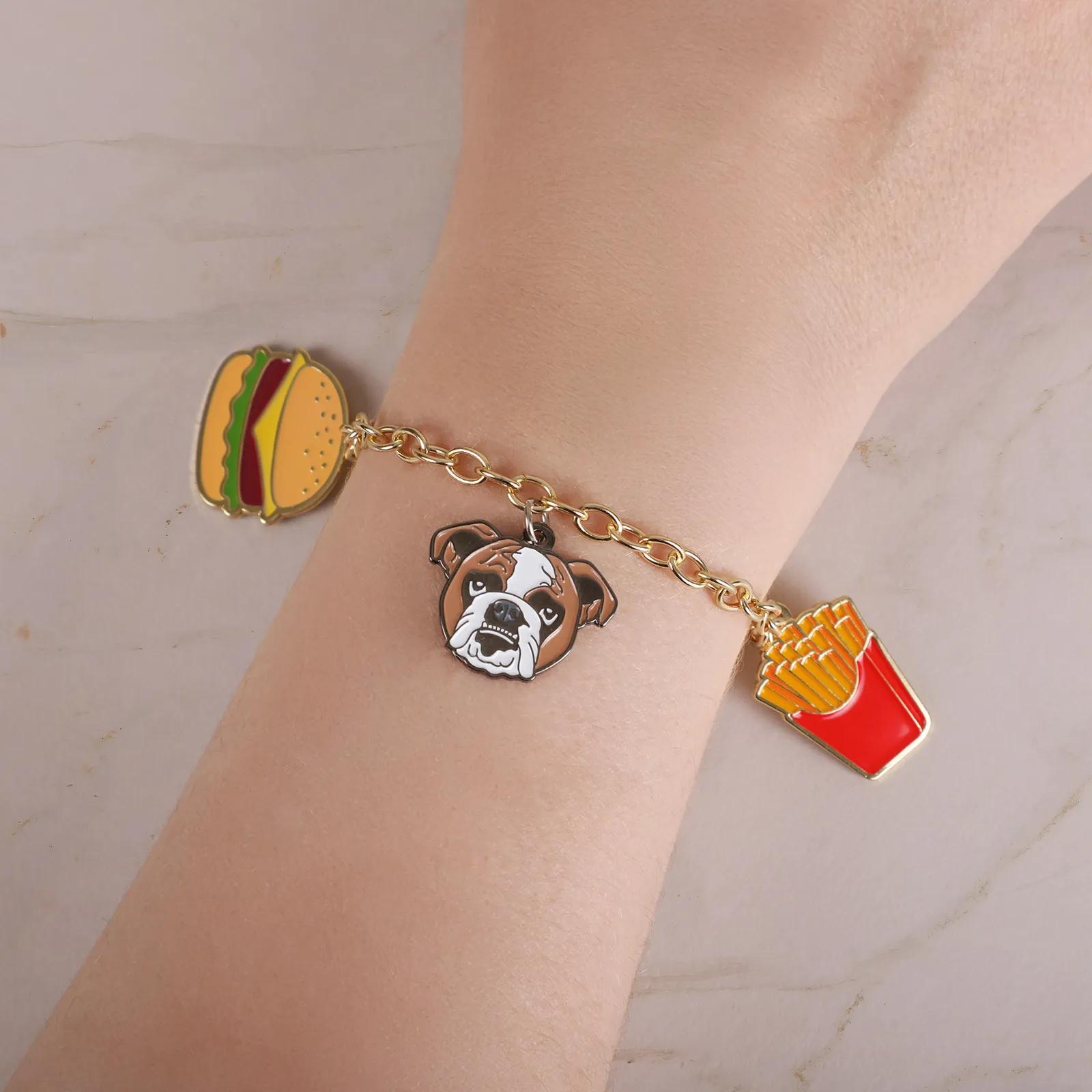 Charm Bracelet Diestruck 3 Charm Soft Enamel - 9 in - product view 3