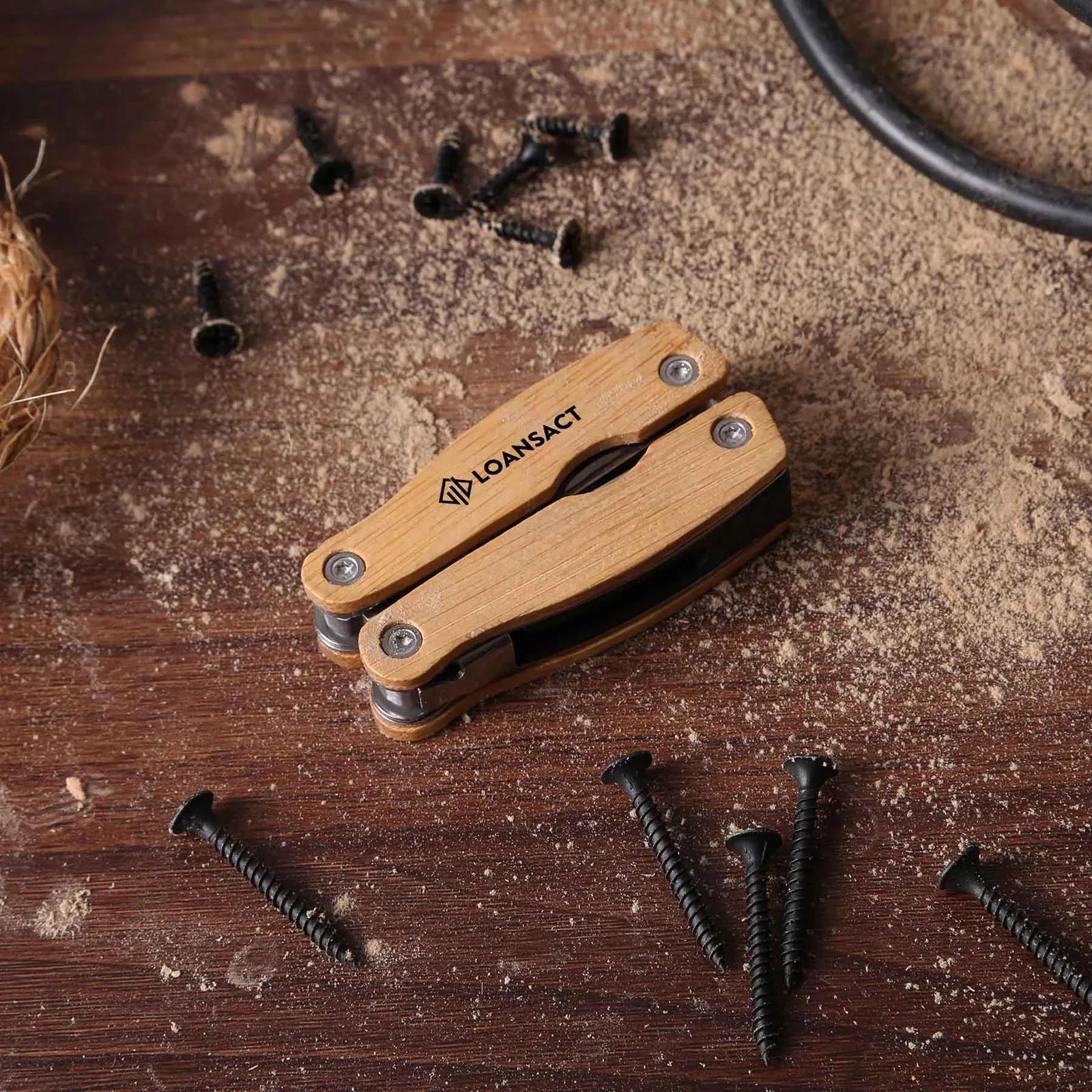 Multi-Tool Bamboo Stainless Steel 8 Functions - product view 6