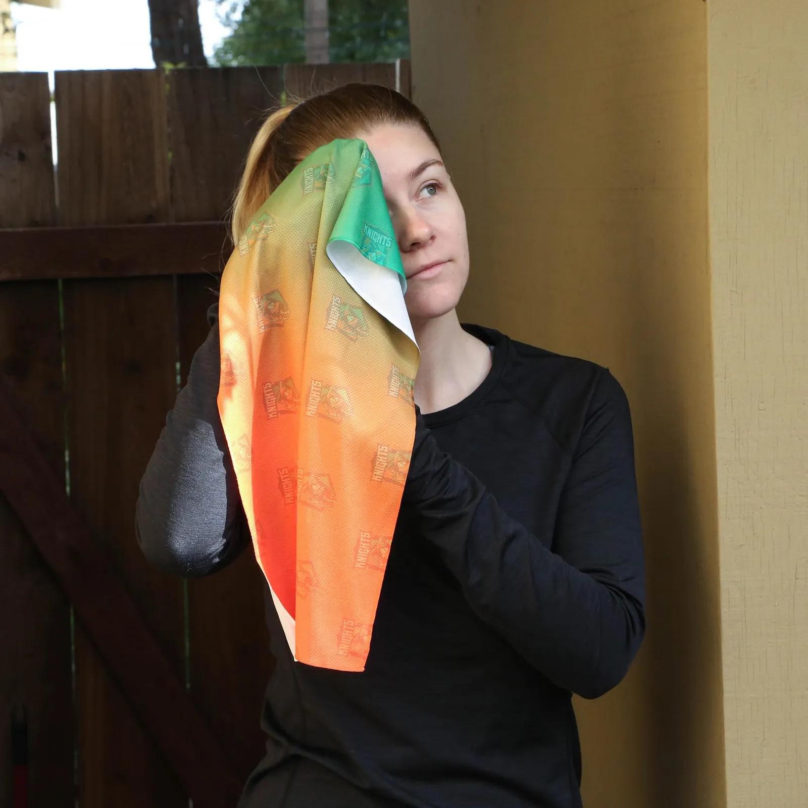 Cooling Towel Polyester Mesh Construction - 12 x 31.5 in - product view 2