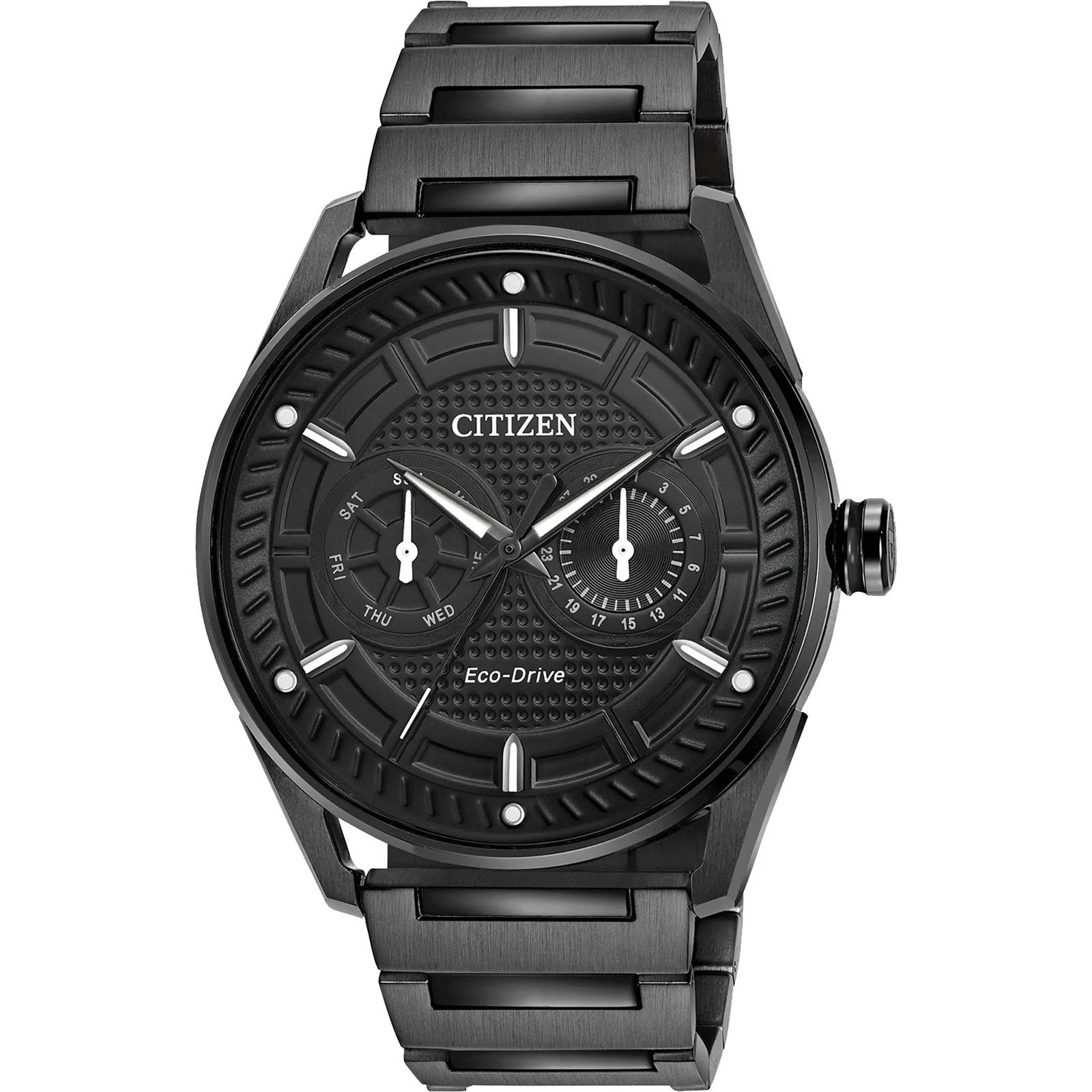Citizen Watch Men's Drive Eco-Drive Black Ion Plated - promotional product with custom logo