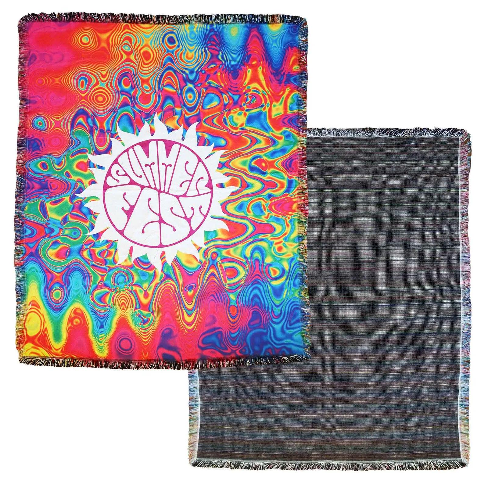 Sublimation Woven Tapestry Blanket - 50 x 60 in - product view 4