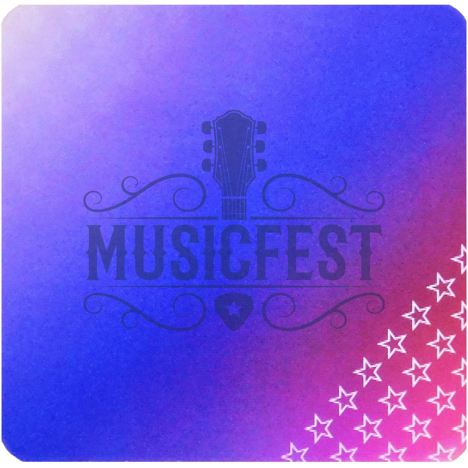 Lenticular Color Changing Coaster with Cork Back - product view 2