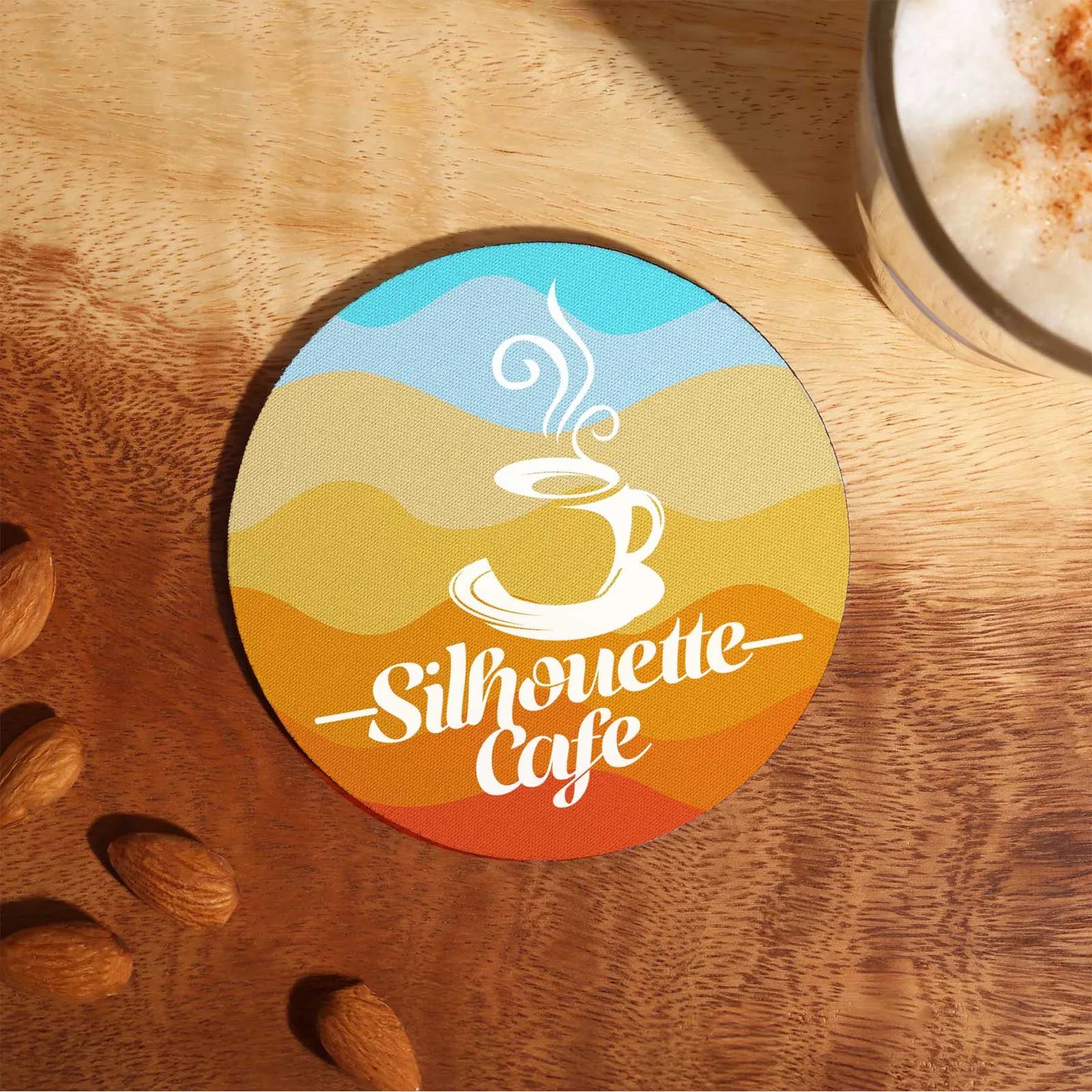 Coaster Recycled Polyester Round Dye Sub - 3 7/8 in - product view 1