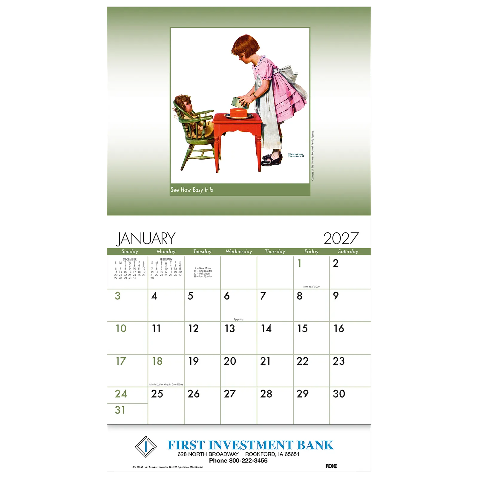 American Illustrator Wall Stapled - 10 3/4 x 19 in - product view 2