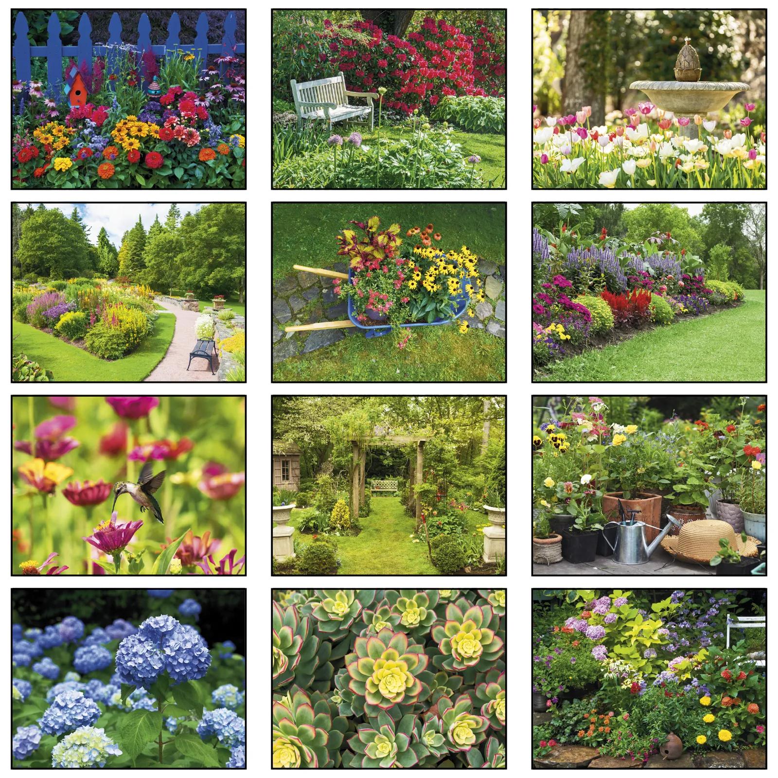 Gardens Wall Spiral Bound - 10 3/4 x 18 1/2 in - product view 3
