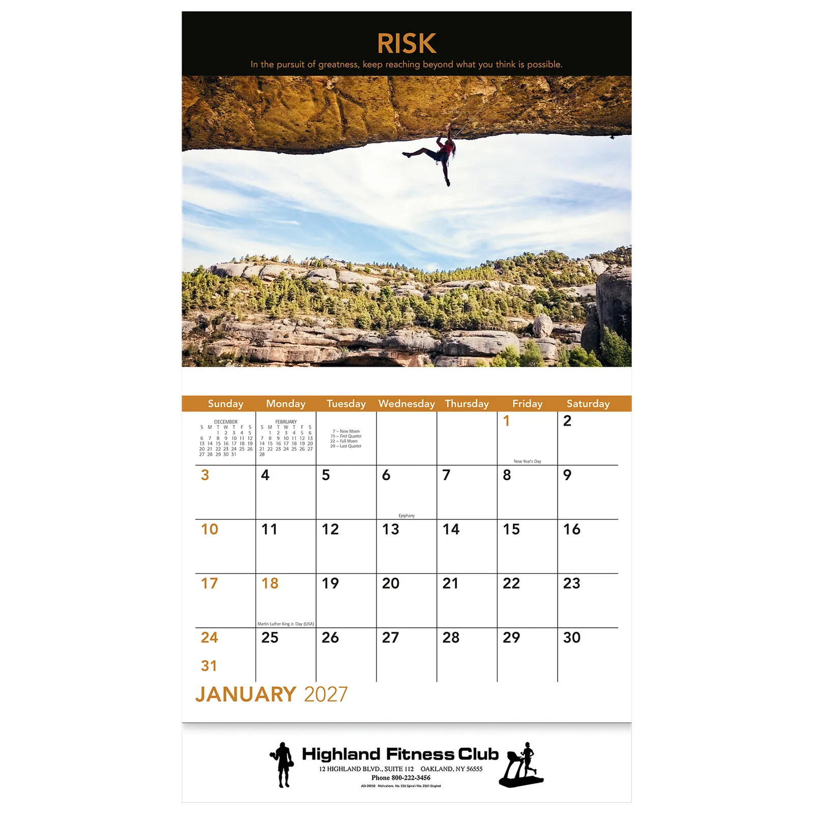 Motivations Wall Stapled - 10 3/4 x 19 in - product view 2