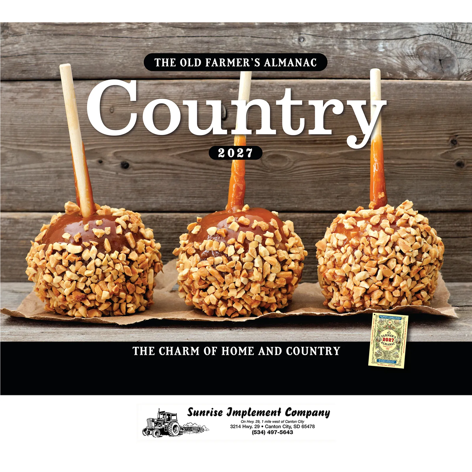 Old Farmer's Almanac Country Wall Calendar Stapled - 10.75 x 19 in