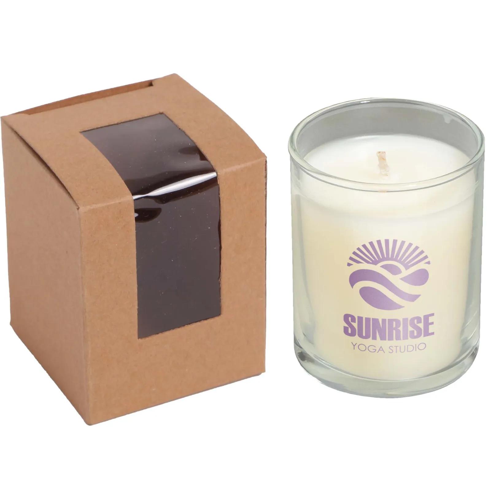 Soy Candle with Kraft Gift Box Scented - 3 oz