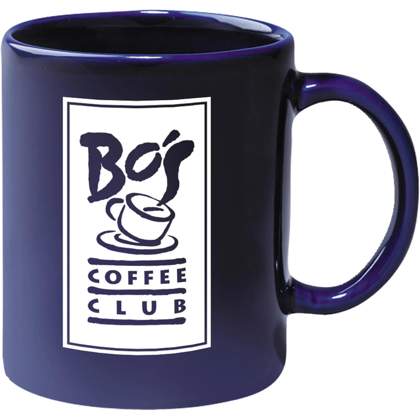 Ceramic Mug Cobalt Blue C-Handle Classic - 11 oz - product view 1