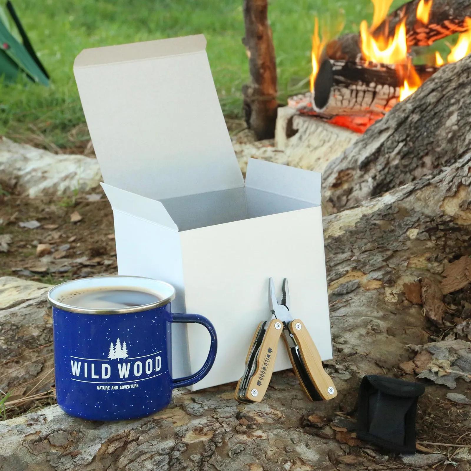 Campfire Kit Enamel Mug with Bamboo Multi-Tool - product view 1