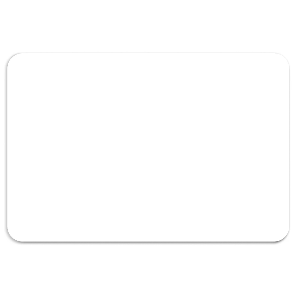 Name Badge Plastic 2-Ply Round Corner - 2 x 3 in - blank view 2