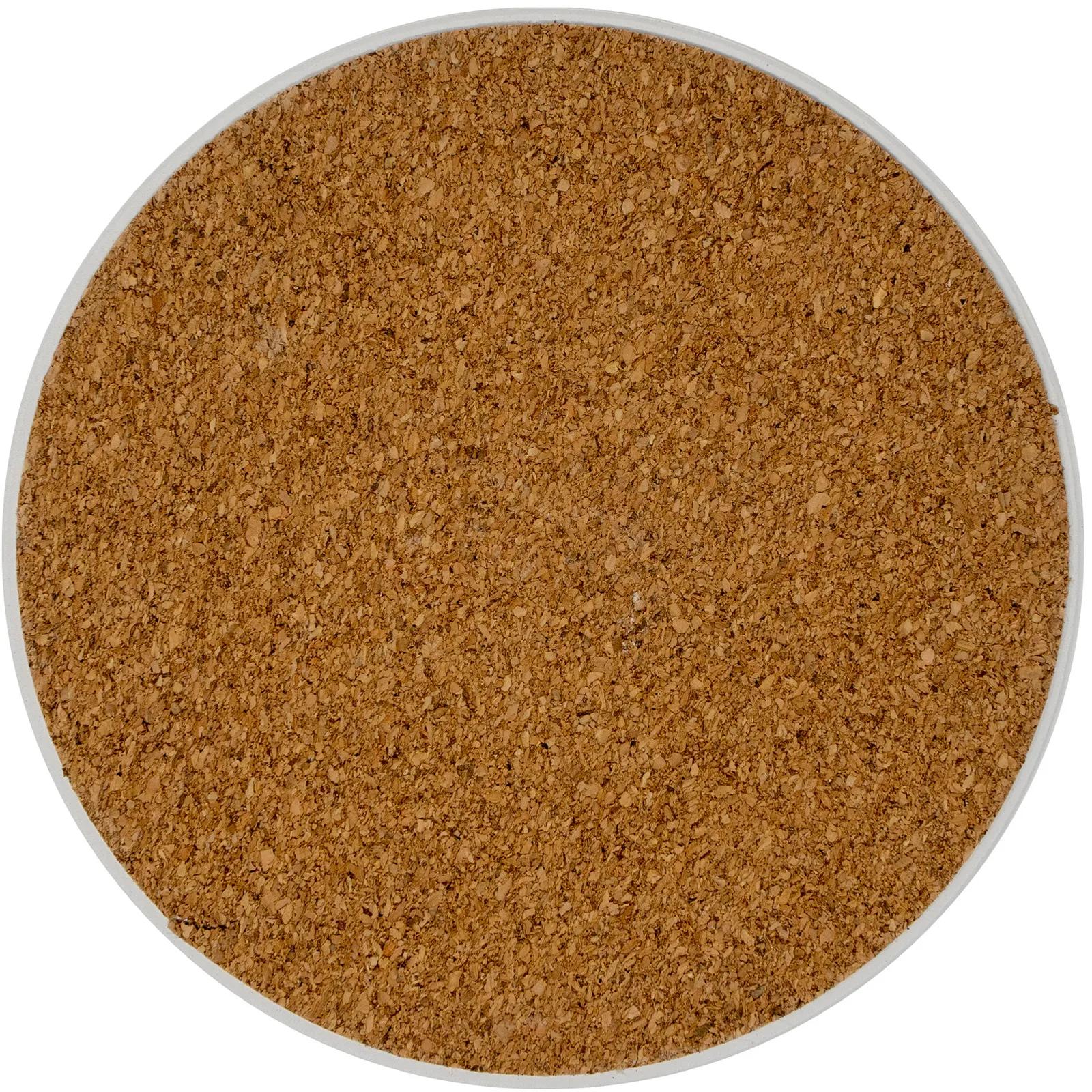 Coaster Ceramic Round Cork Backing - 3.9 in - product view 3