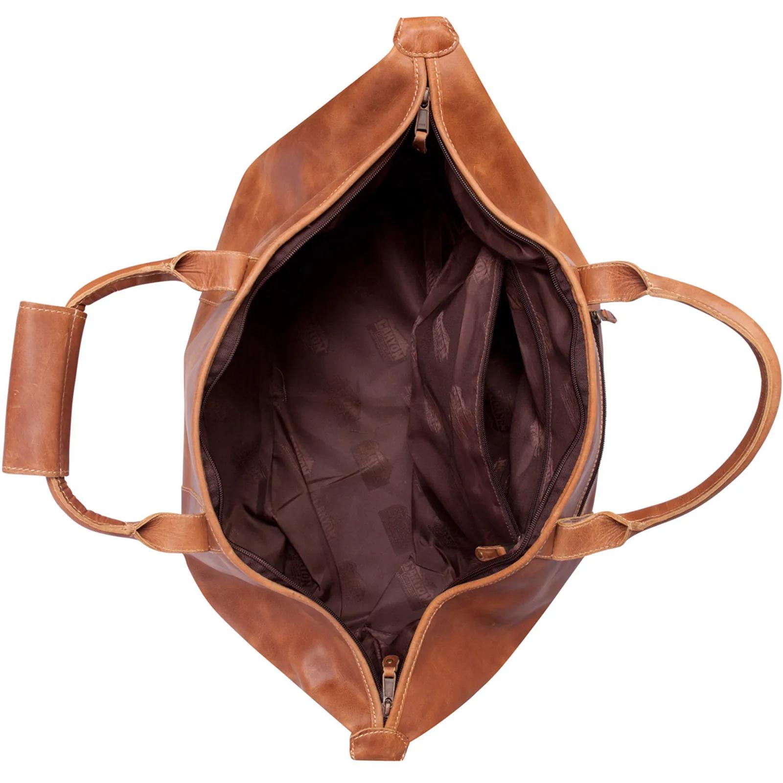 Duffel Bag Leather Buffalo Hide Carry-On Size - product view 4