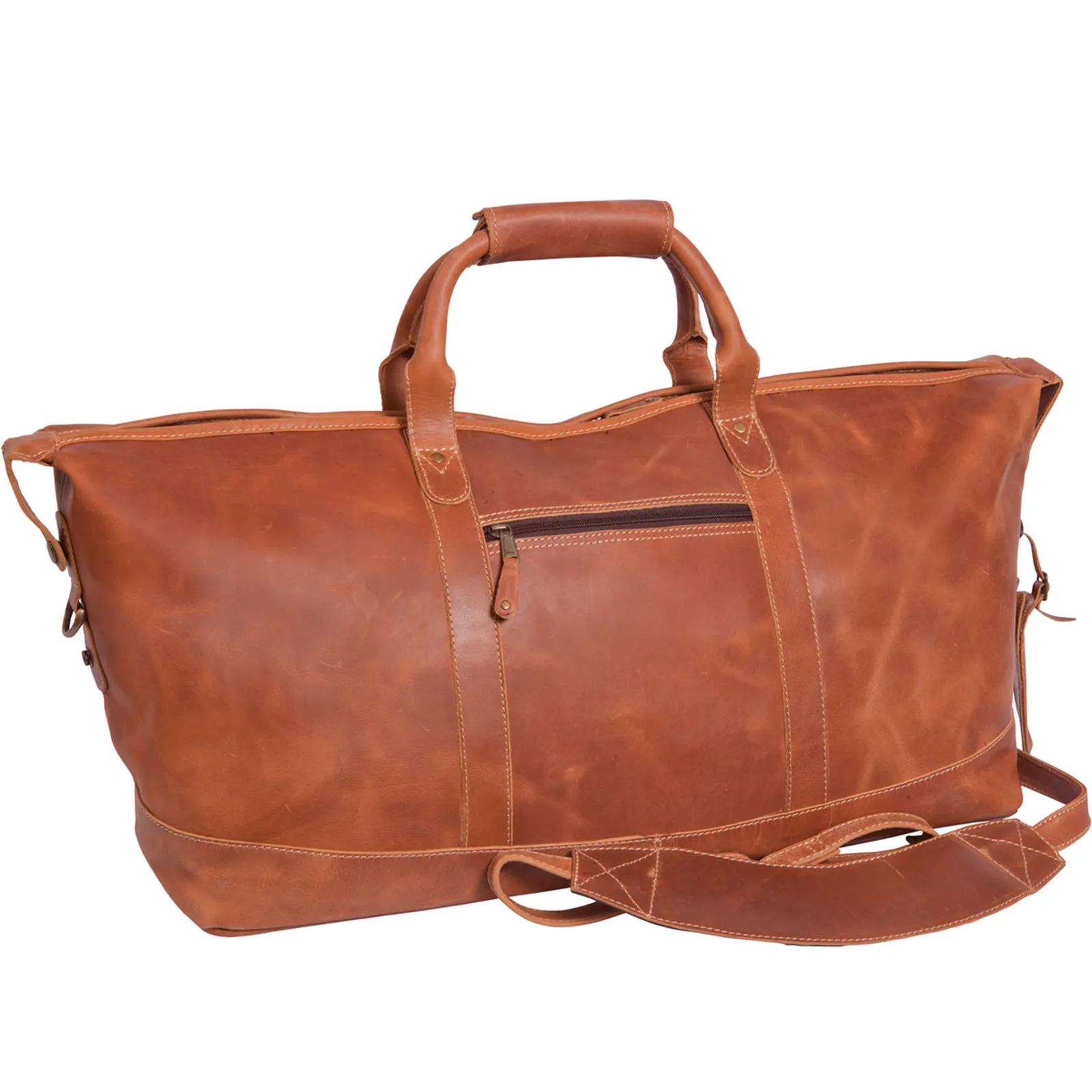 Duffel Bag Leather Buffalo Hide Carry-On Size - product view 5