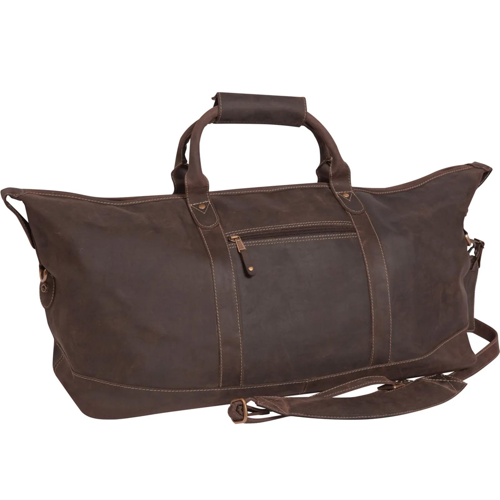 Duffel Bag Leather Buffalo Hide Carry-On Size - product view 7