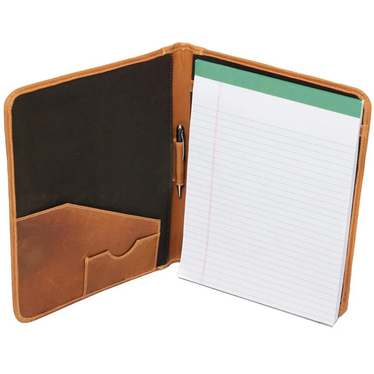 Meeting Folder Leather Buffalo Hide Foam Padded - product view 2