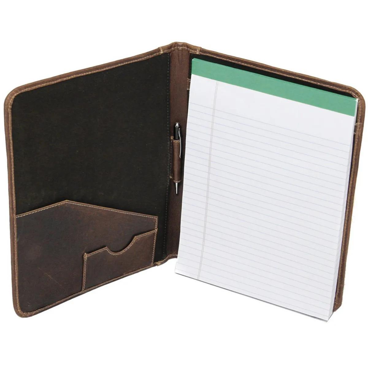 Meeting Folder Leather Buffalo Hide Foam Padded - product view 3
